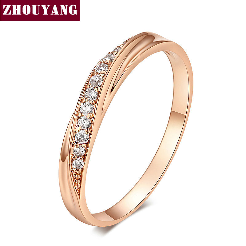 Rose Gold Cubic Zirconia Ring